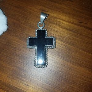 Sterling silver cross pendant